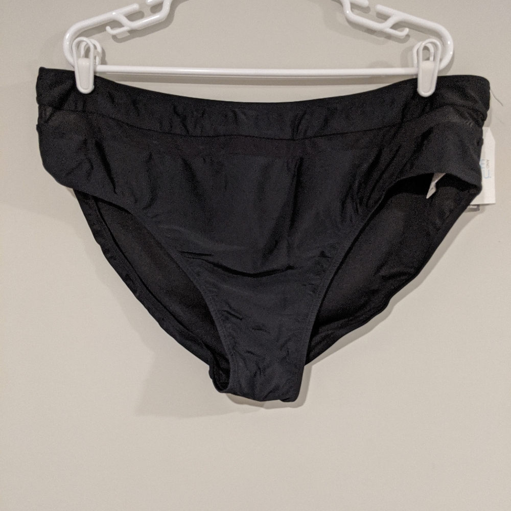 Plus Size Black Biking Bottoms with Mesh Detail